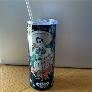 Disney Parks Pixar Coco Ernesto De La Cruz Tumbler with Straw New